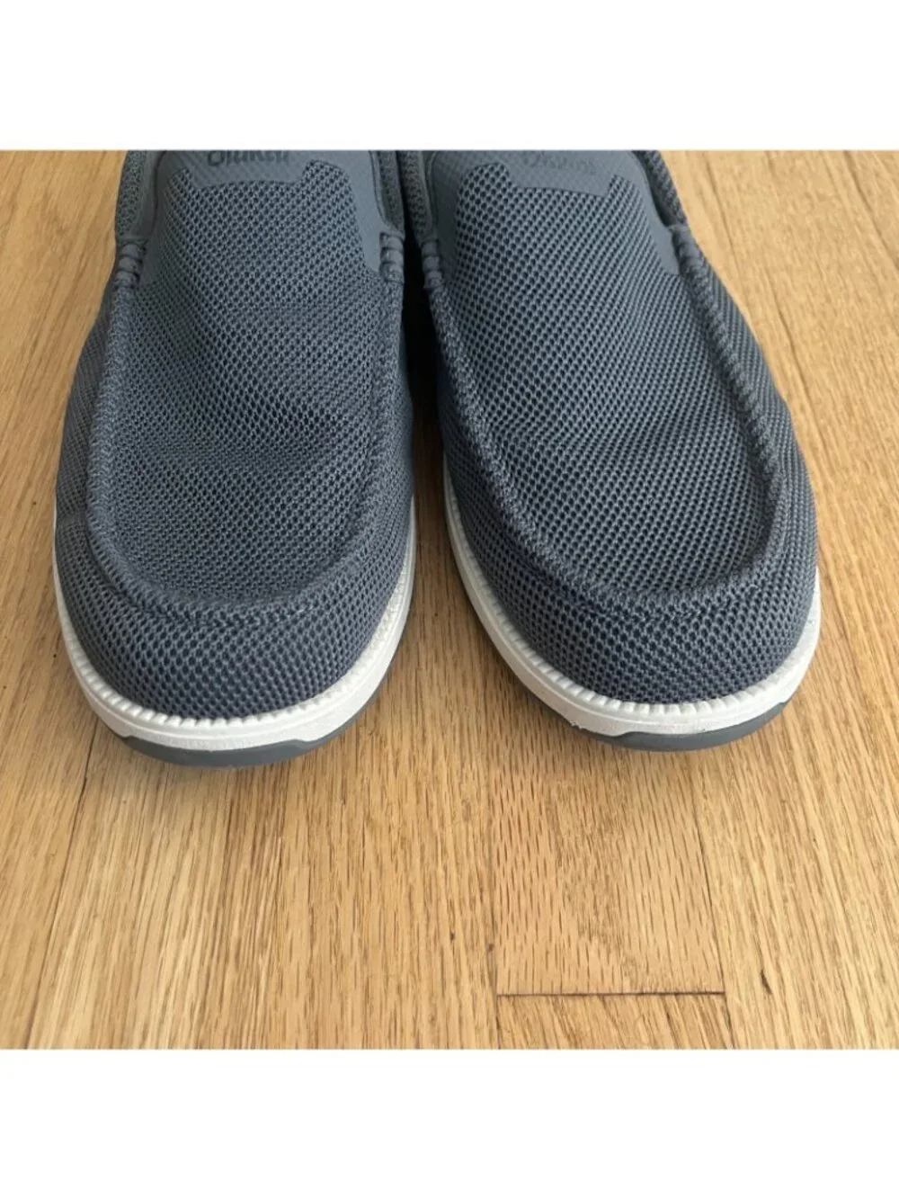 Olukai Kakaha Gray Mesh Slip On Sneakers Men's Size 13